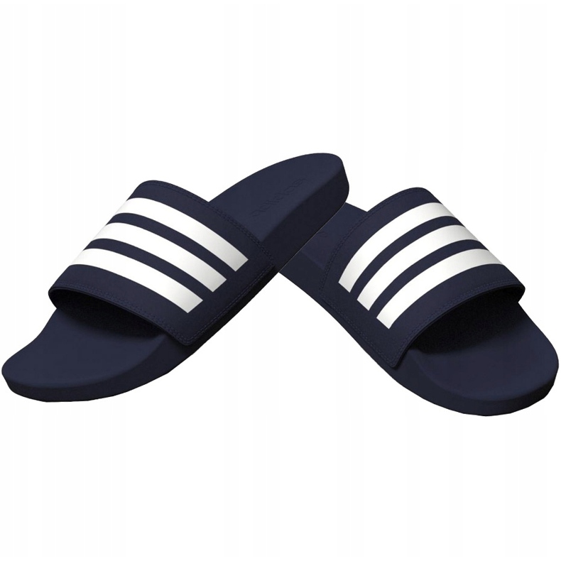 Adidas Adilette Comfort sötétkék papucs B42114 fehér 1