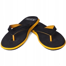 Férfi papucs 4F sárga H4L20 KLM005 71S fekete 1