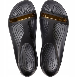 Crocs női szandál Serena Metallic Bar Sdl W fekete-arany 206421 751 2
