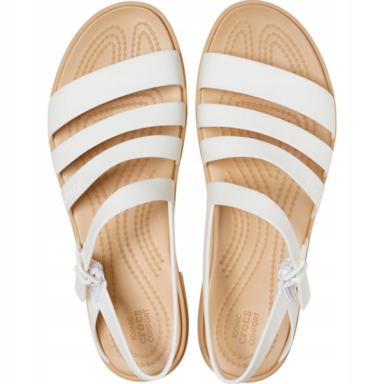 Crocs női szandál Tulum szandál W Pearl 206107 1CQ fehér 1