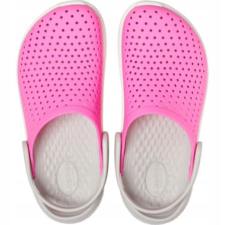 Crocs gyerekeknek LiteRide Clog Kids rózsaszín-fehér 205964 6QR 1