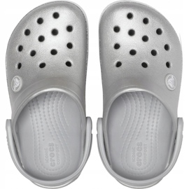 Crocs gyerekeknek Crocband Glitter Clog Kids ezüst 205 936 040 1