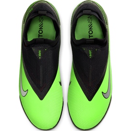 Nike React Phantom Vsn 2 Pro Df Tf CD4174 036 futballcipő sokszínű zöld 1
