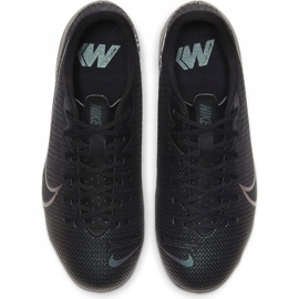 Nike Mercurial Vapor 13 Academy FG / MG Junior AT8123 010 futballcipő fekete / szürke / ezüst fekete 1