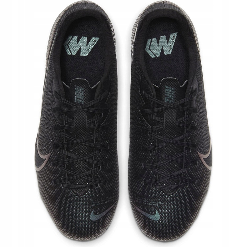Nike Mercurial Vapor 13 Academy FG / MG Junior AT8123 010 futballcipő fekete / szürke / ezüst fekete 1