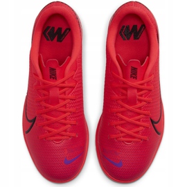 Nike Mercurial Vapor 13 Academy Ic Junior AT8137 606 futballcipő piros piros 1