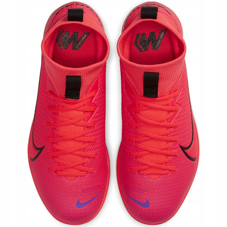 Nike Mercurial Superfly 7 Academy Ic Junior AT8135 606 futballcipő piros piros 1