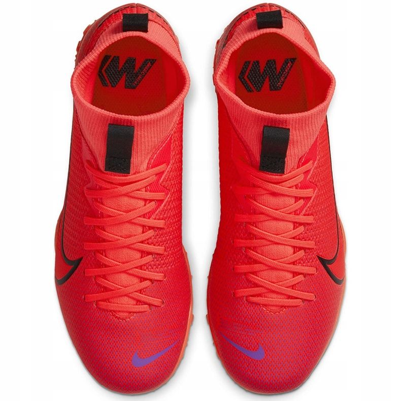 Nike Mercurial Superfly 7 Academy Tf Junior AT8143 606 futballcipő piros piros 1
