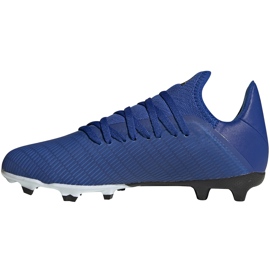 Adidas X 19.3 Fg Junior EG7152 futballcipő kék kék 1