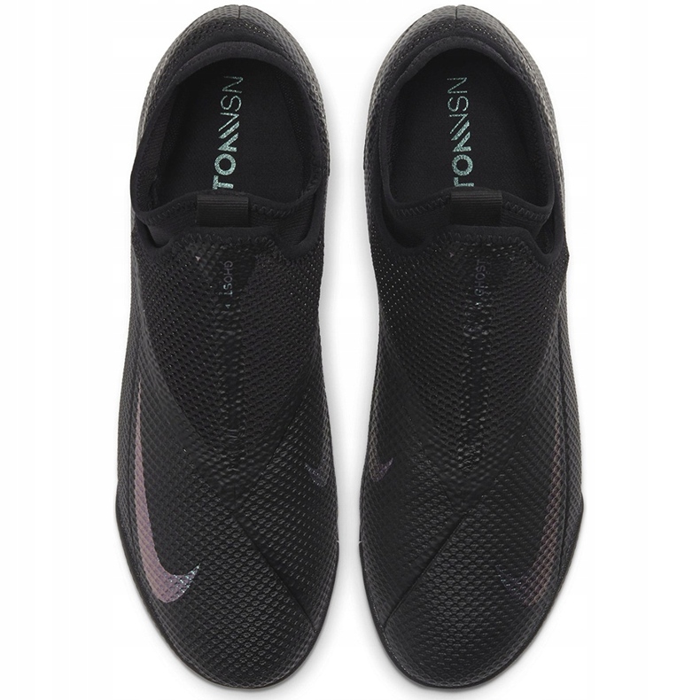 Nike Phantom Vsn 2 Academy Df Tf CD4172 010 futballcipő fekete fekete 1