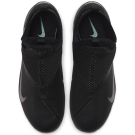 Nike Phantom Vsn 2 Academy Df FG / MG Junior CD4059 010 futballcipő fekete fekete 1
