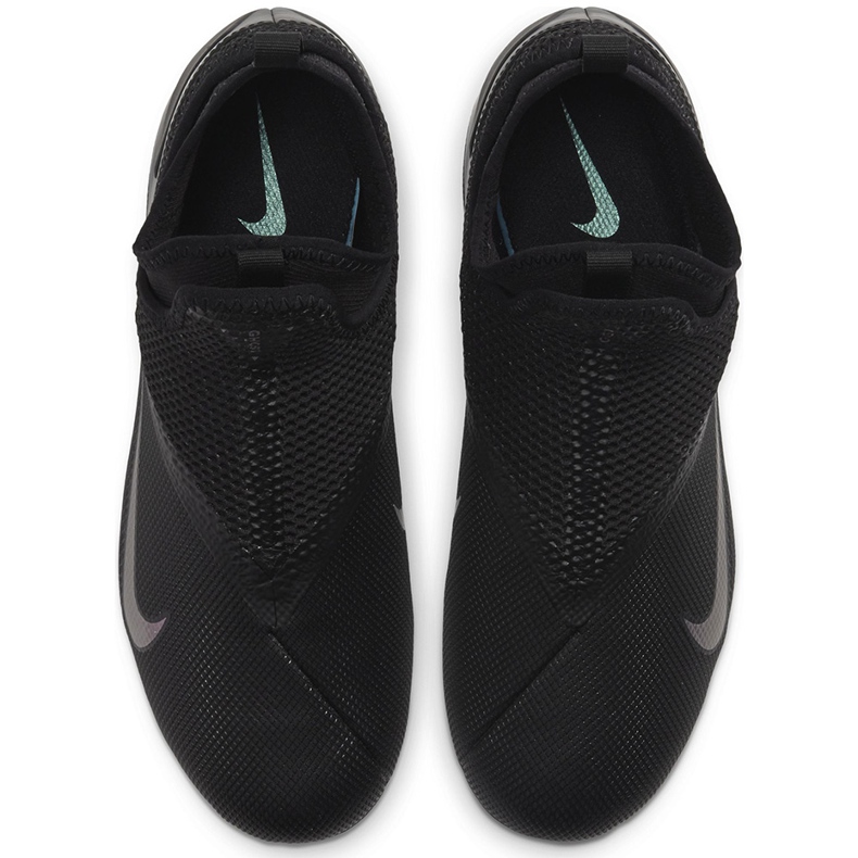 Nike Phantom Vsn 2 Academy Df FG / MG Junior CD4059 010 futballcipő fekete fekete 1