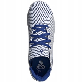 Adidas Nemeziz 19.4 In Jr fehér és kék futballcipő EF1754 sokszínű 1