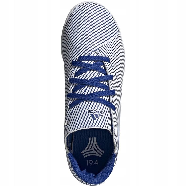 Adidas Nemeziz 19.4 In Jr fehér és kék futballcipő EF1754 sokszínű 1