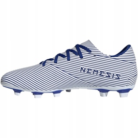 Adidas Nemeziz 19.4 FxG fehér és kék futballcipő EF1707 sokszínű 1