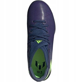 Adidas Nemeziz Messi 19.3 Tf Junior EF1811 futballcipő fekete sötétkék 1