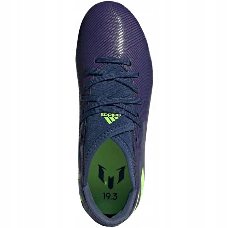 Adidas Nemeziz Messi 19.3 Fg Junior EF1814 futballcipő sárga ibolya 1