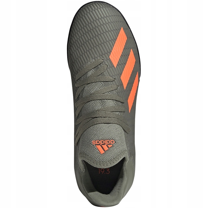 Zöld adidas X 19.3 Tf Jr futballcipő EF8375 1