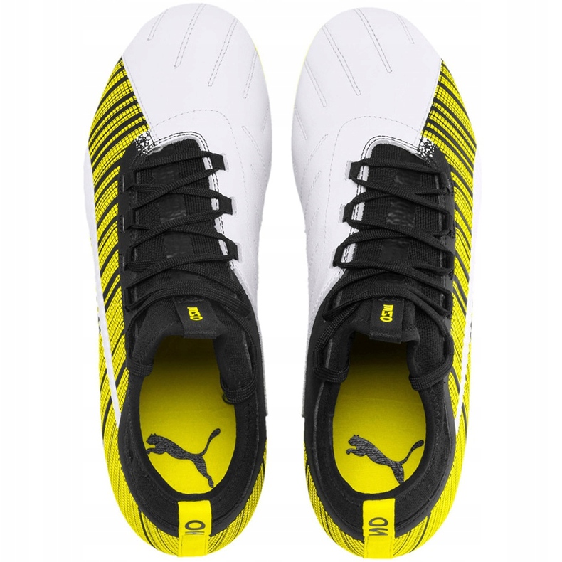 Puma One 5.3 Fg Ag futballcipő sárga-fehér-fekete 105604 03 1