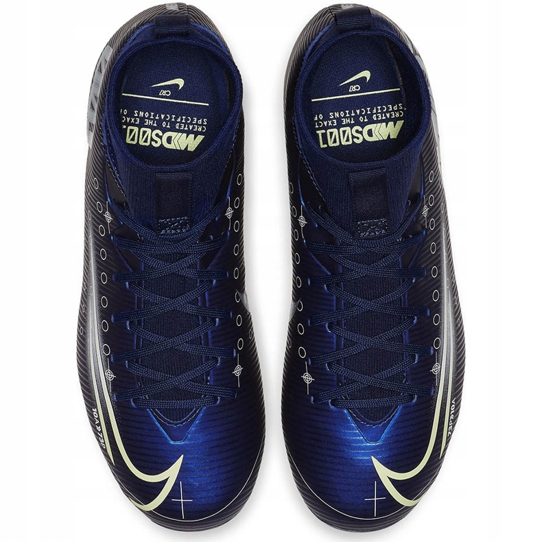 Nike Mercurial Superfly 7 Academy Mds FG / MG Junior BQ5409 401 futballcipő sötétkék sötétkék 1