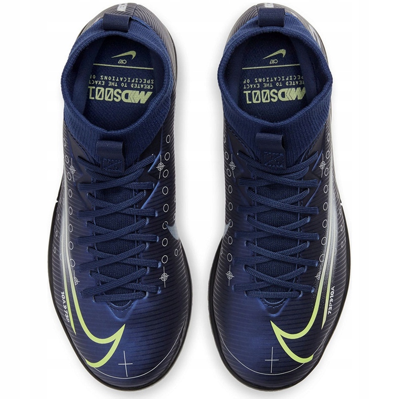 Nike Mercurial Superfly 7 Academy Mds Ic Junior BQ5529 401 futballcipő sötétkék sötétkék 1