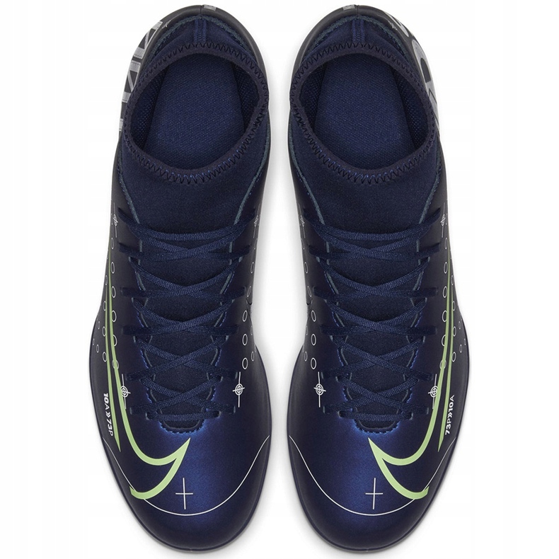 Nike Mercurial Superfly 7 Club Mds FG / MG Junior BQ5418 401 futballcipő sötétkék kék 1