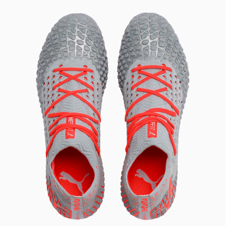 Puma Future 4.1 Netfit MxSG futballcipő szürke-narancssárga 105676 01 piros 1