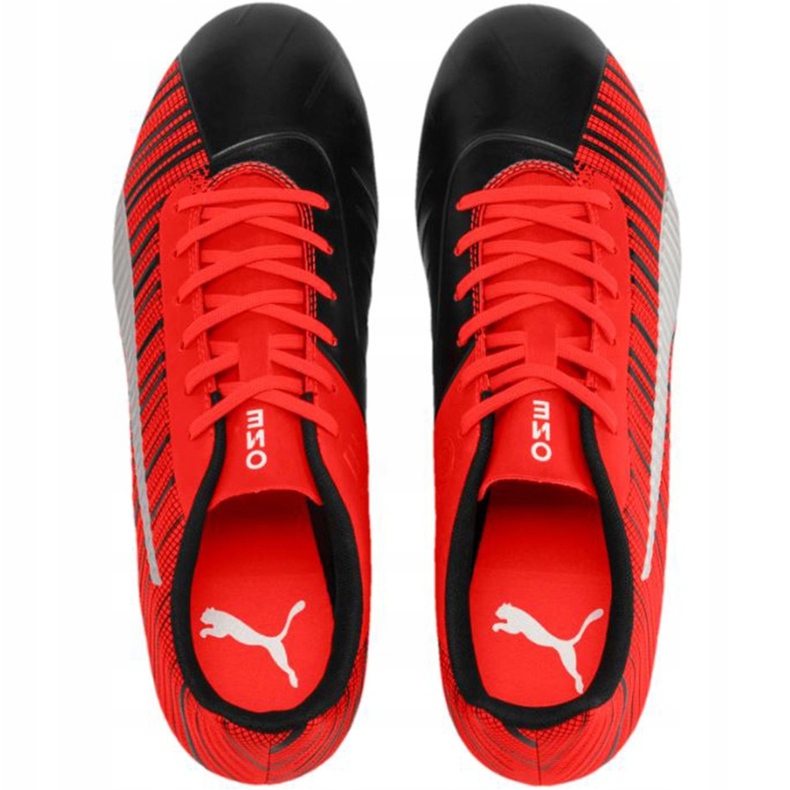 Futballcipő Puma One 5.4 Fg Ag piros-fekete 105605 01 sokszínű 1