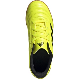 Adidas Copa 19.4 In Junior futballcipő sárga F35451 1