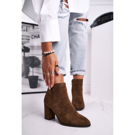 Női csizma magas sarkú Sergio Leone Olive BT508 barna sokszínű 1