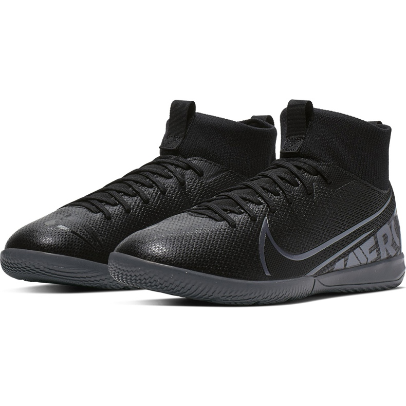 Nike Mercurial Superfly 7 Academy Ic Junior AT8135 001 futballcipő fekete fekete 1