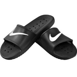 Nike Kawa Shower GS / PS fekete papucs BQ6831 001 fehér 1