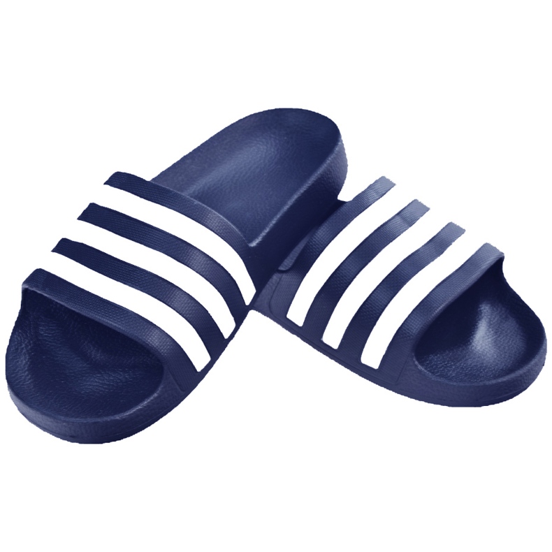Adidas Adilette Aqua papucs sötétkék F35542 fehér 1