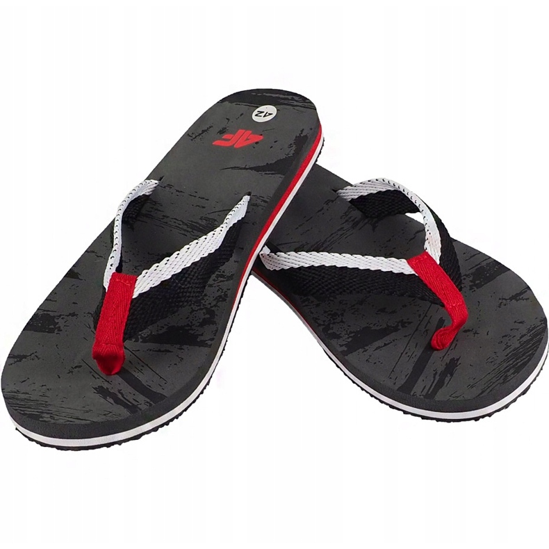 Férfi papucs 4F H4L19 KLM002 90A többszínű allover fekete sokszínű 1