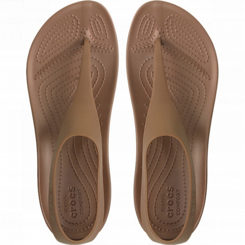 Crocs női szandál Serena Flip W barna 205468 860 2