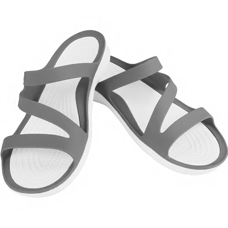 Crocs Női Papucs Swiftwater Sandal W Szürke-Fehér 203998 06X 1