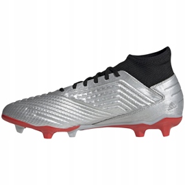 Futballcipő adidas Predator 19.3 Fg ezüst F35595 piros 1