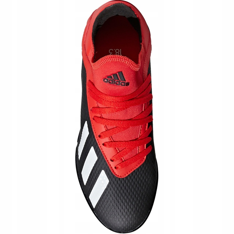 Adidas X 18.3 Tf Jr BB9402 futballcipő fekete fekete 1