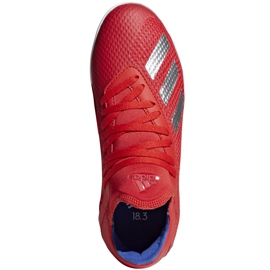Adidas X 18.3 In Jr. futballcipő piros BB9396 sokszínű 1