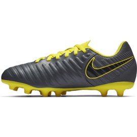 Nike Tiempo Legend 7 Club Mg Jr AO2300 070 futballcipő fekete szürke 1