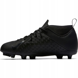 Nike Phantom Vsn Club Df Fg Jr AO3288 001 futballcipő sokszínű fekete 1