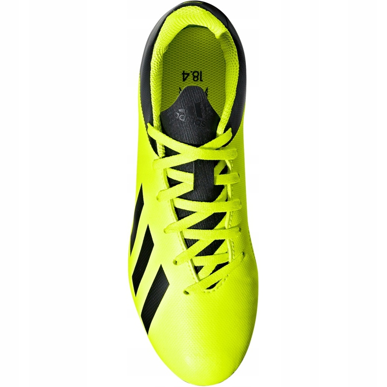 Adidas X 18.4 FxG Jr DB2420 futballcipő sárga sárga 1 Adidas X 18.4 FxG Jr DB2420 futballcipő sárga sárga 1