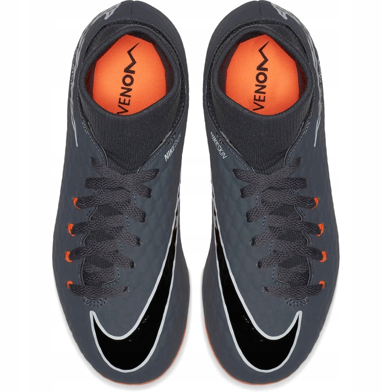 Nike Hypervenom Phantom 3 Academy Df Fg Jr AH7287 081 futballcipő sokszínű szürke 1