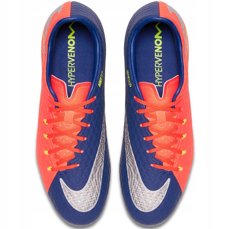 Nike Hypervenom Phelon Iii Fg 852556 409 futballcipő fekete, lila, narancs narancssárga 1