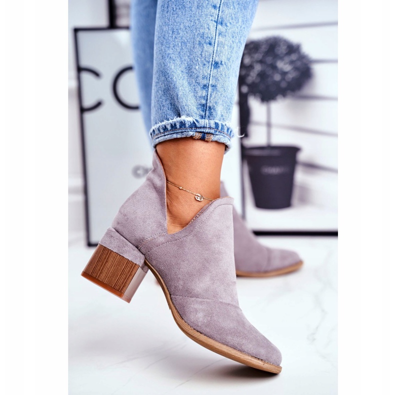 MSMG Női csizma egy magas sarkú cipőben szürke mini meliori 3 MSMG Női csizma egy magas sarkú cipőben szürke mini meliori 3