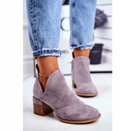 MSMG Női csizma egy magas sarkú cipőben szürke mini meliori 2