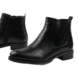 Chesser fekete cipő cipzárral 1 Chesser fekete cipő cipzárral 1