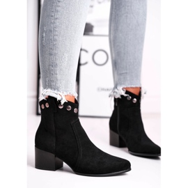 Női csizma magas sarkú Sergio Leone fekete BT617 1