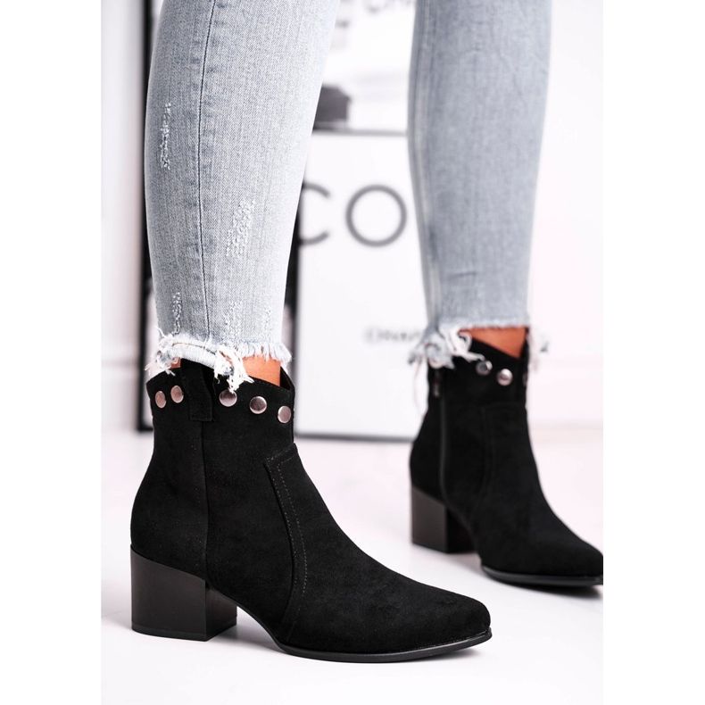 Női csizma magas sarkú Sergio Leone fekete BT617 1