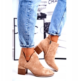 MSMG Női bokacsizma bézs színű Mini Meliori 3